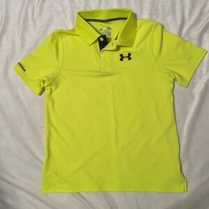 Under Armour Boys' Bright Yellow Performance Polo